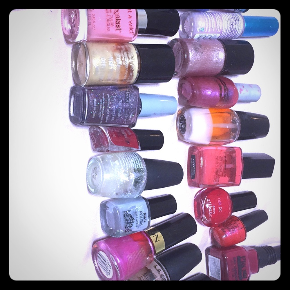 Finger nail polish all colors